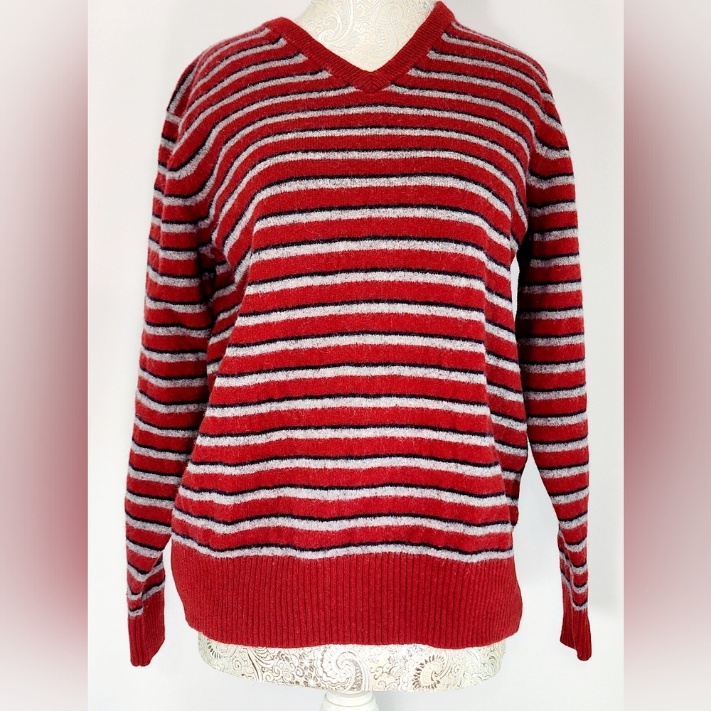 2 Uniqlo Lambswool v-neck sweaters